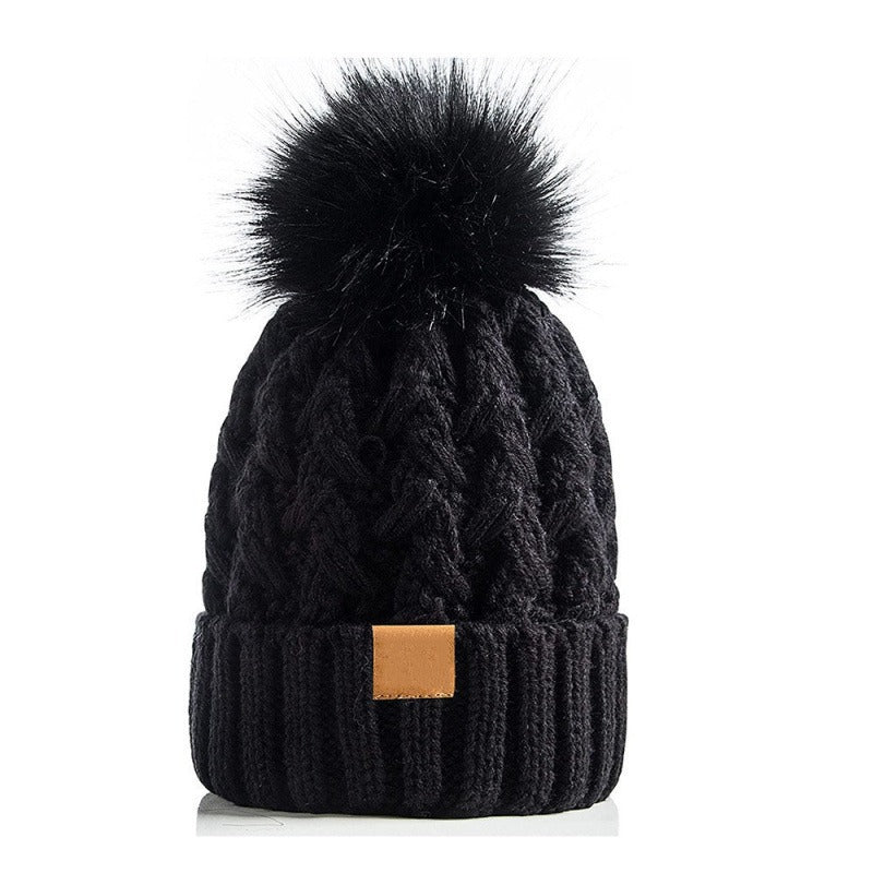 Gorro de punto con pompón para invierno unisex - Norel