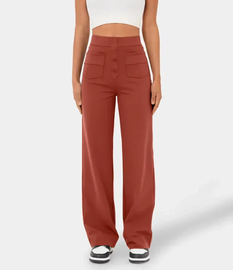 Pantalón para mujer con botonadura frontal - Elvren