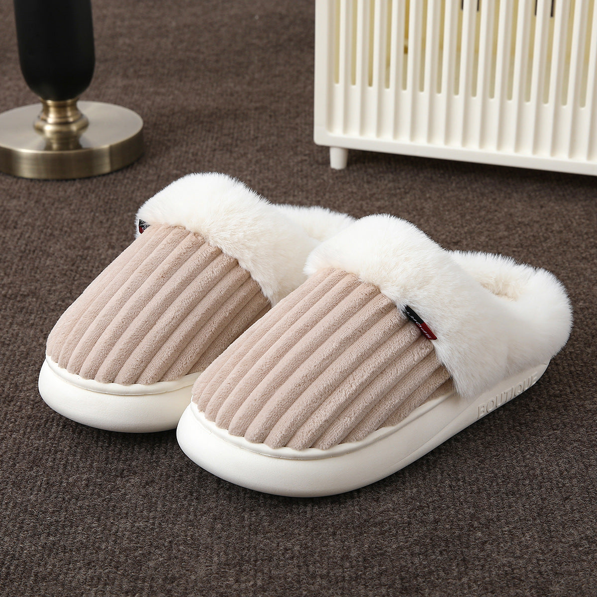 Pantuflas para mujer efecto aterciopelado - Solmere