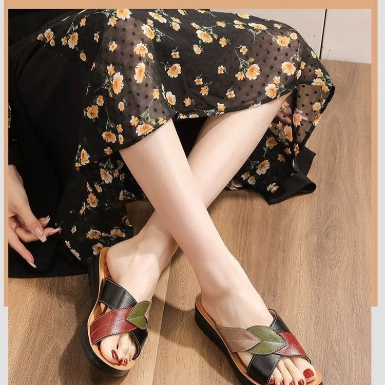 Sandalias de mujer con suela acolchada para paseo - Mirel