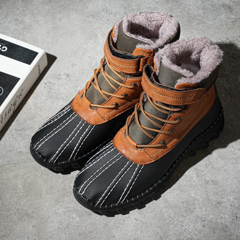 Botas de invierno para hombre impermeables con cordones - Raveln