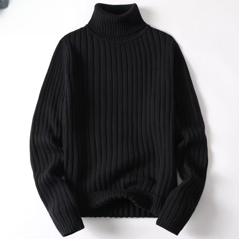 Suéter de cuello alto para hombre tejido acanalado - Darel