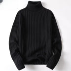 Suéter de cuello alto para hombre tejido acanalado - Darel