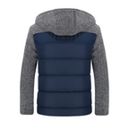 Chaqueta acolchada hombre otoño capucha forro borrego detalles contraste cálida - Alaric