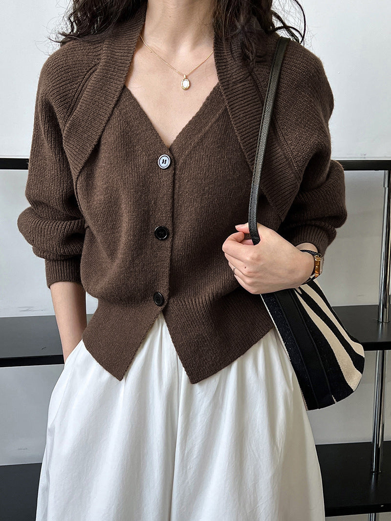 Cárdigan de punto para mujer de diseño envolvente - Ragnhild