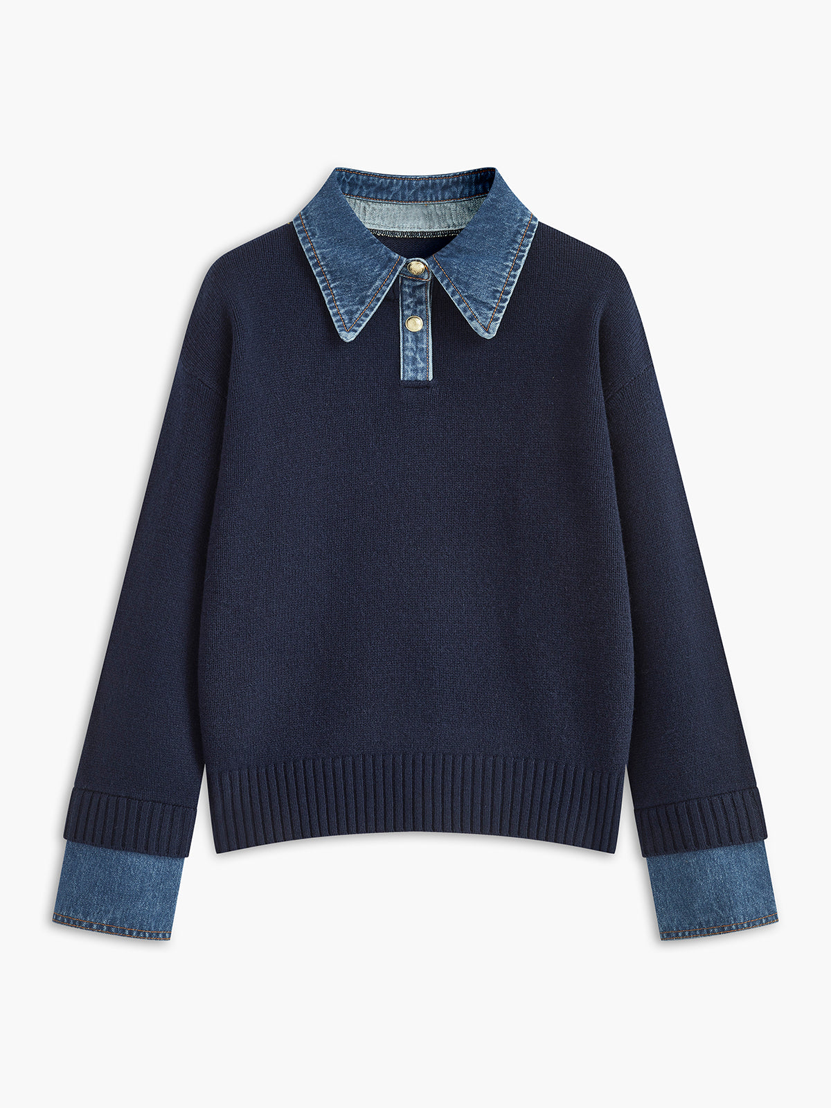 Jersey para mujer con cuello camisero - Alriksa