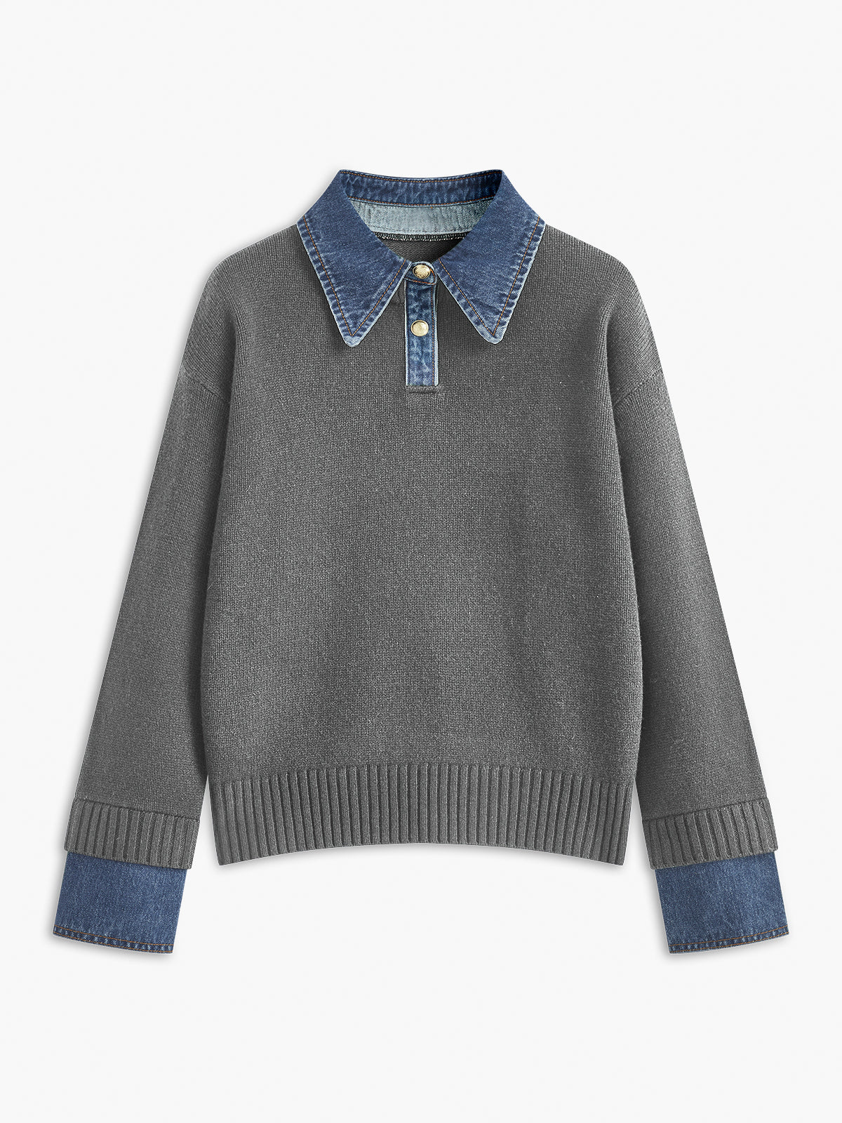 Jersey para mujer con cuello camisero - Alriksa