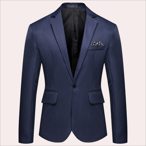 Blazer hombre elegante poliéster corte clásico versátil oficina eventos - Magnus