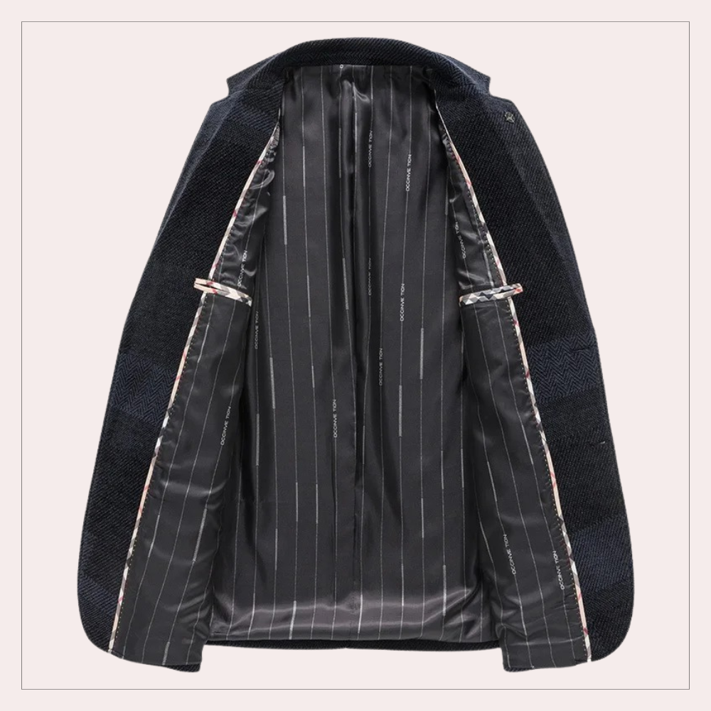 Blazer hombre elegante poliéster corte clásico sofisticado versátil diario - Nikolai