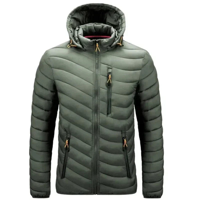 Chaqueta outdoor hombre ligera aislante cortaviento repelente aventura resistente - Calvin