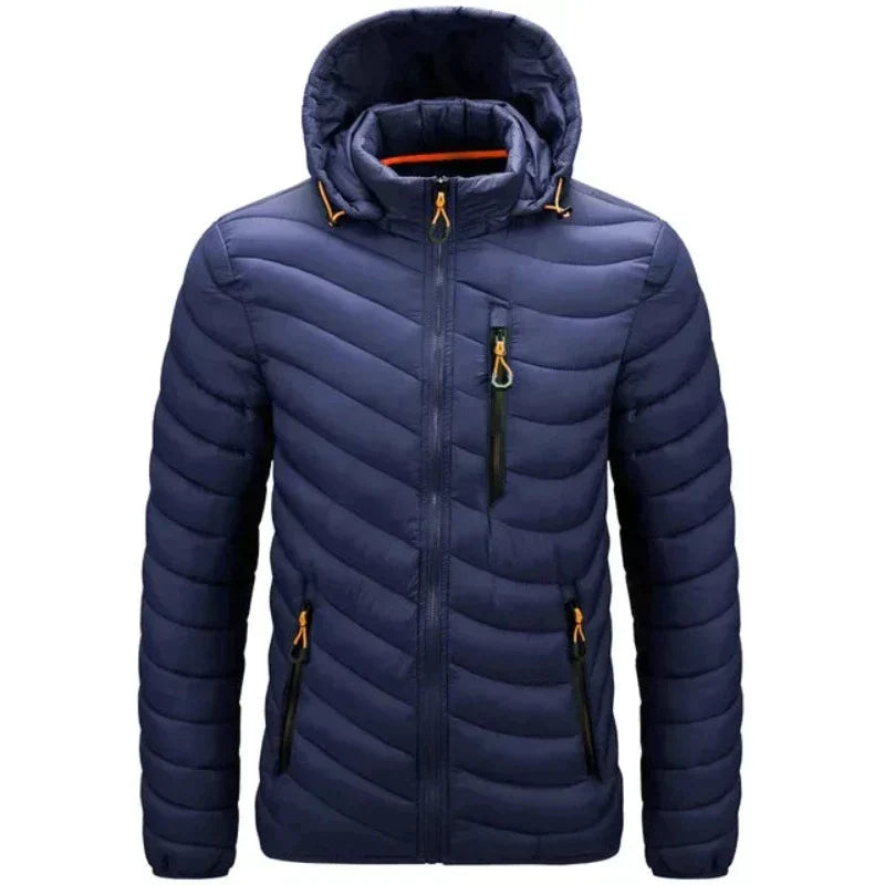 Chaqueta outdoor hombre ligera aislante cortaviento repelente aventura resistente - Calvin