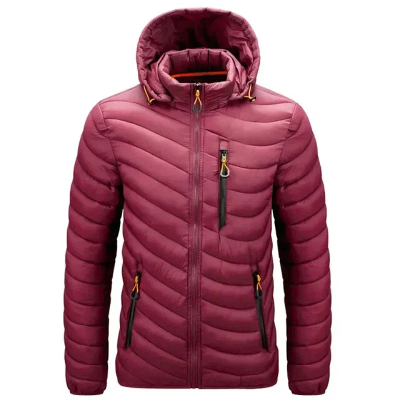 Chaqueta outdoor hombre ligera aislante cortaviento repelente aventura resistente - Calvin