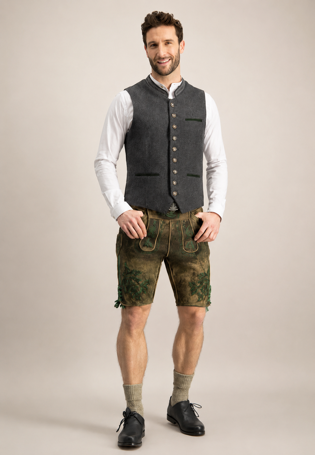 Chaleco Oktoberfest para hombre de estilo tradicional - Heiko