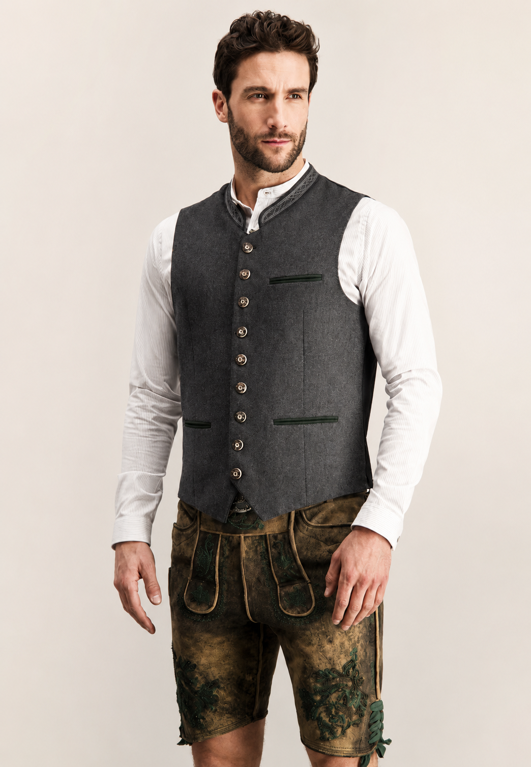 Chaleco Oktoberfest para hombre de estilo tradicional - Heiko