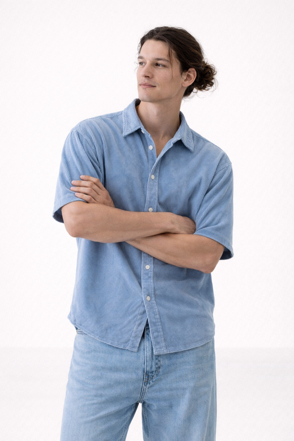 Camisa hombre manga corta ligera transpirable verano casual - Velmar