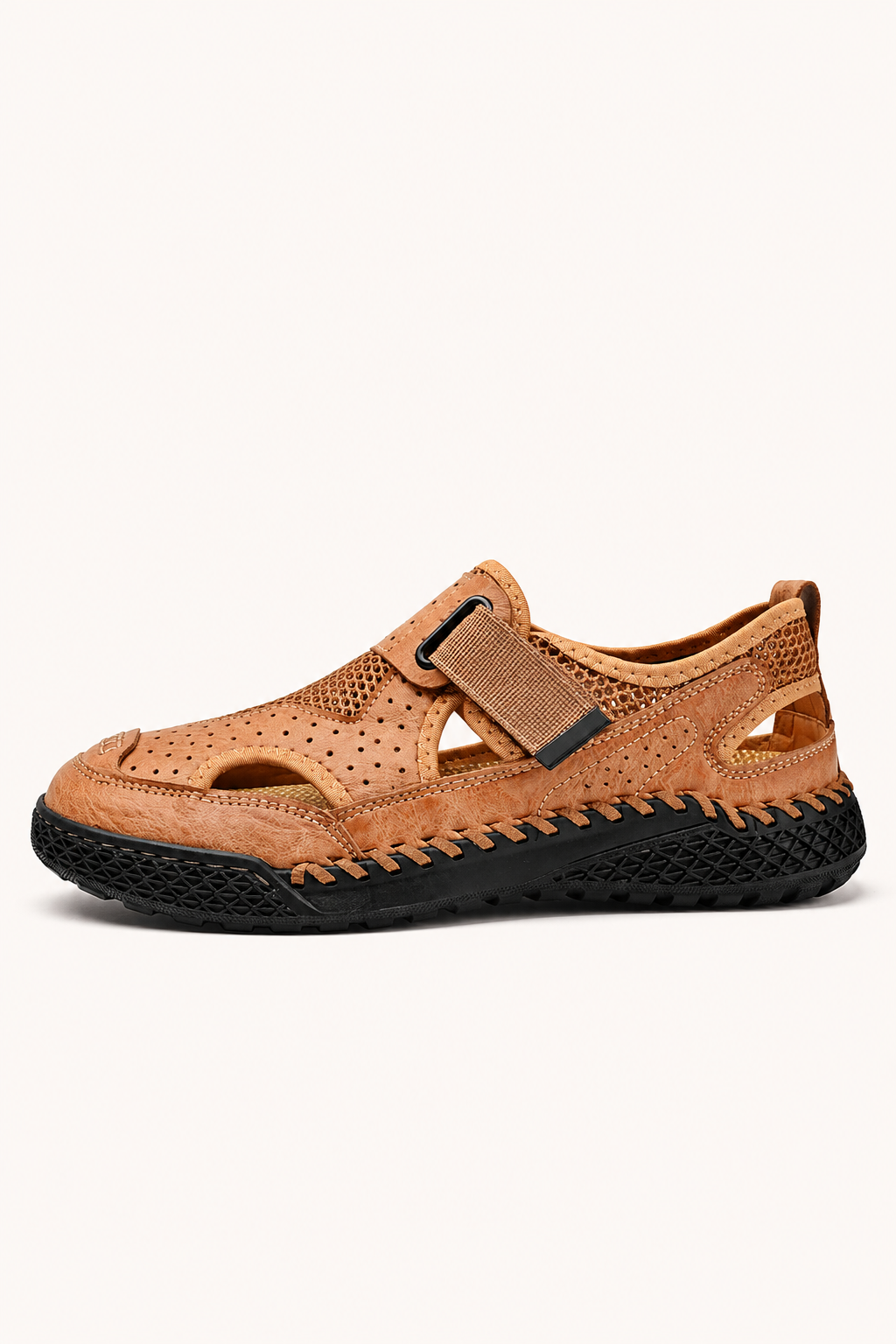 Sandalias cerradas hombre perforadas velcro suela gruesa – Lorenz