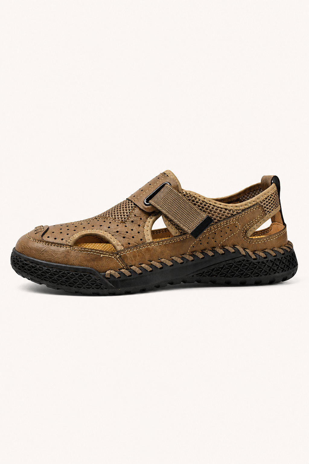 Sandalias cerradas hombre perforadas velcro suela gruesa – Lorenz