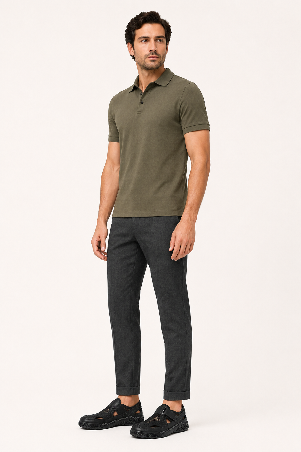 Sandalias cerradas hombre perforadas velcro suela gruesa – Lorenz