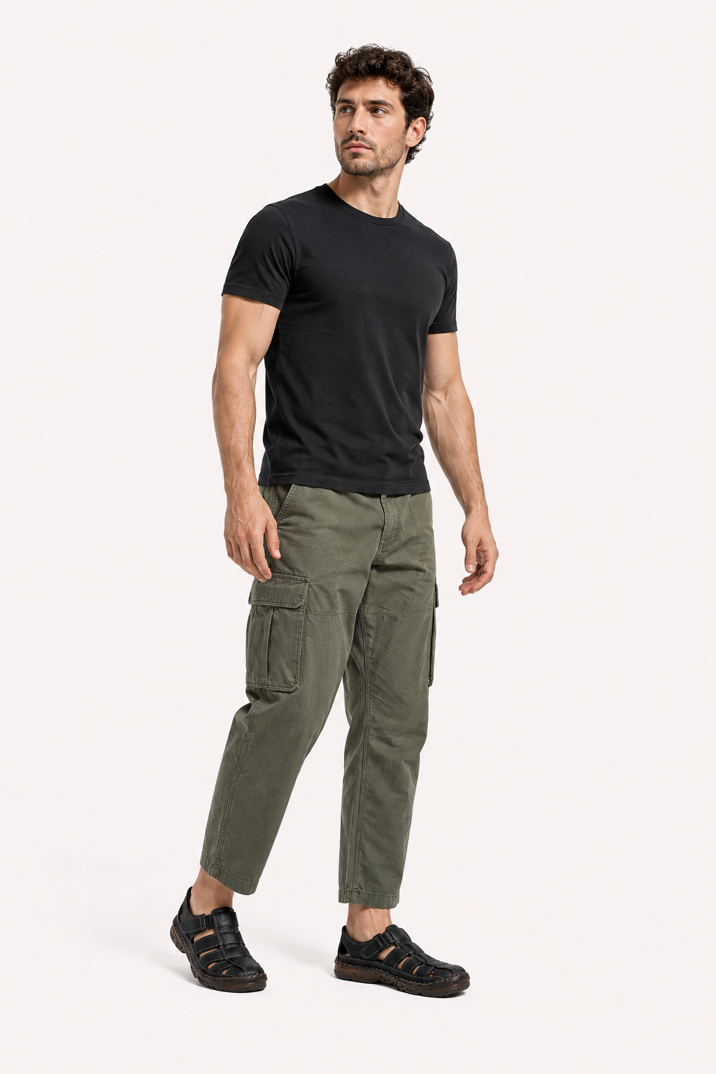 Sandalias cerradas hombre tiras anchas velcro suela gruesa – Oskar