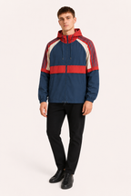 Chaqueta hombre deportiva capucha cortavientos cremallera – Adriano