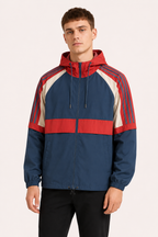 Chaqueta hombre deportiva capucha cortavientos cremallera – Adriano