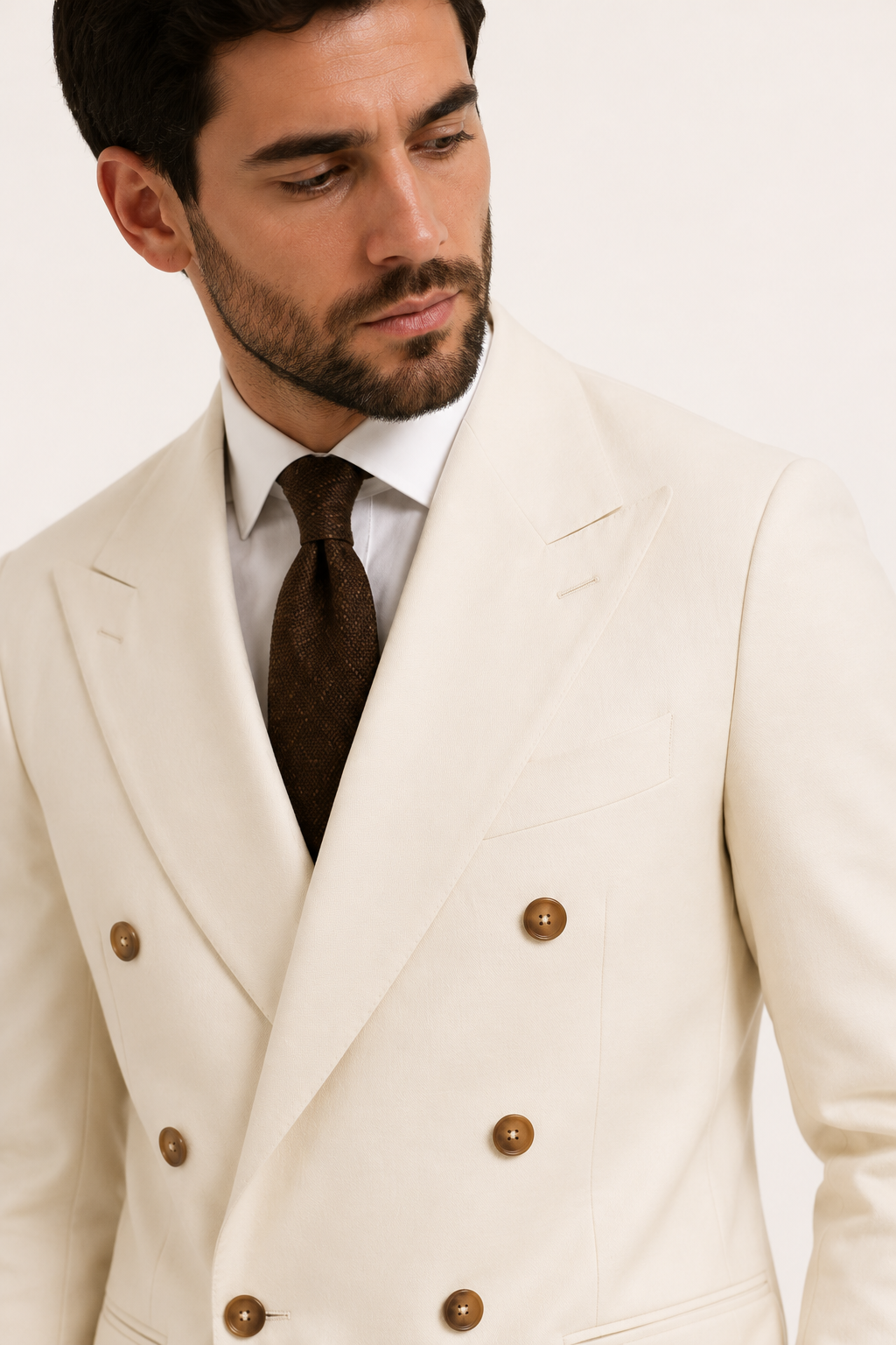 Conjunto hombre traje cruzado corte italiano pantalón recto – Lars