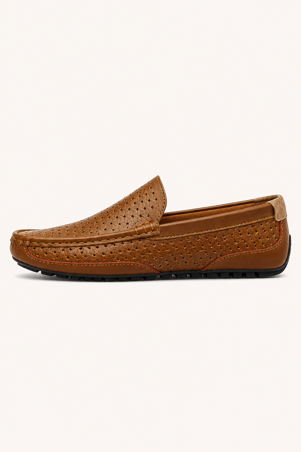 Mocasines hombre slip-on puntera redondeada perforaciones casual – Rüdiger