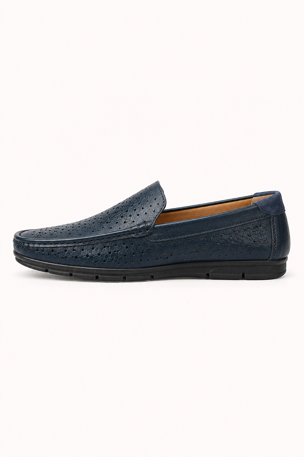 Mocasines hombre slip-on puntera redondeada perforaciones casual – Rüdiger