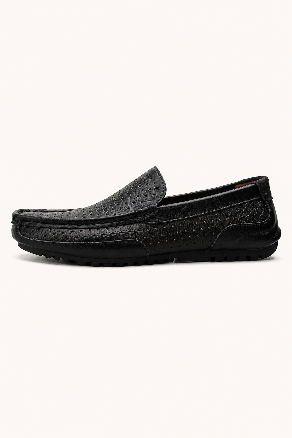 Mocasines hombre slip-on puntera redondeada perforaciones casual – Rüdiger