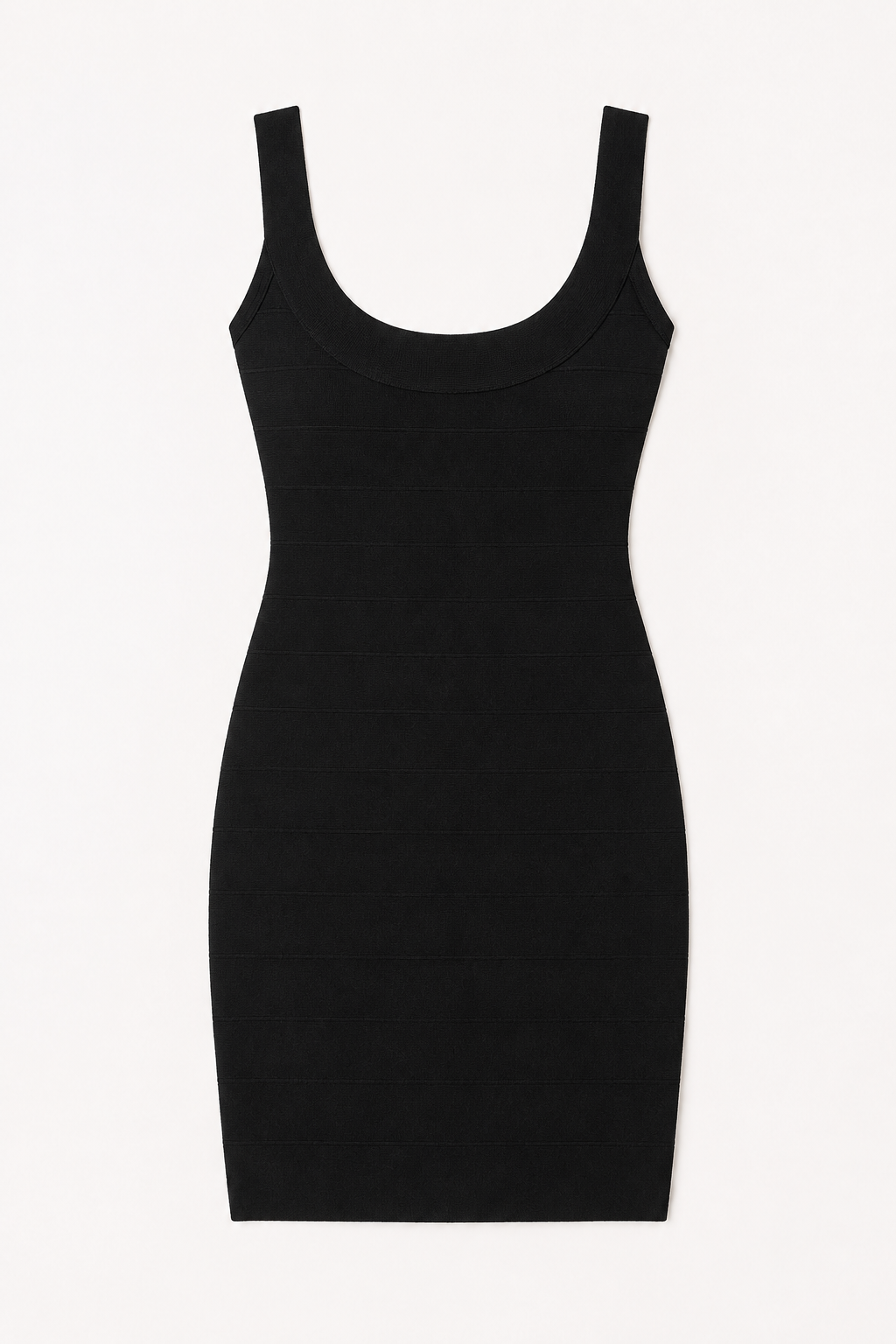 Vestido bandage corto mujer tirantes anchos escote redondo – Bianca