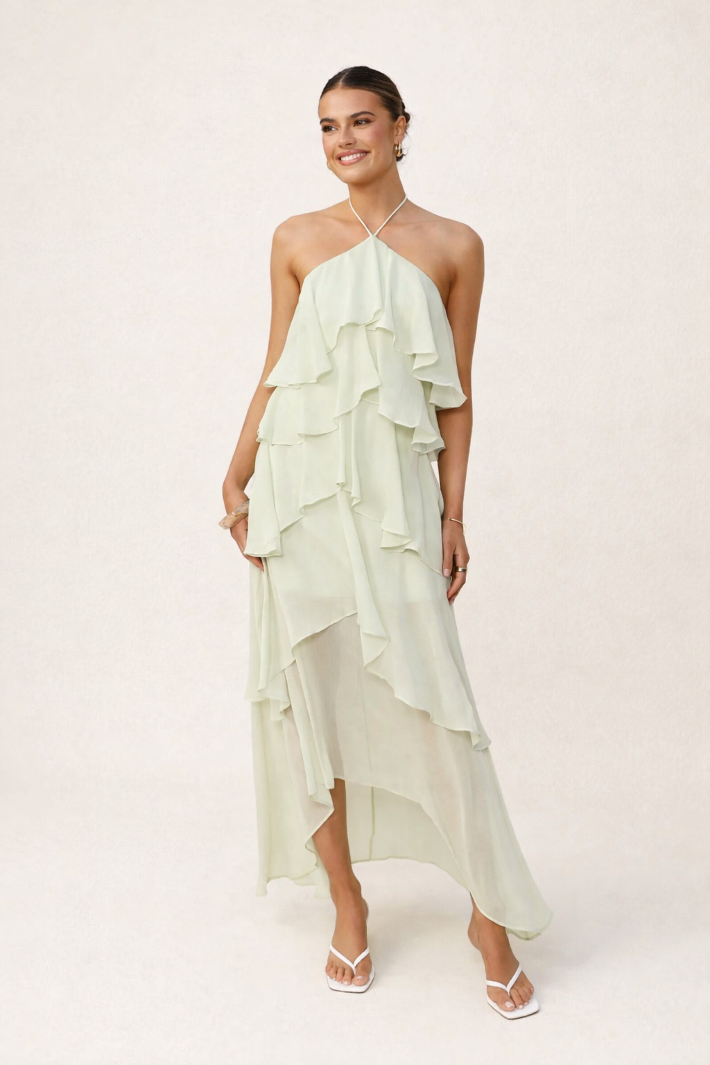 Vestido largo halter mujer fiesta elegante verano - Kimberly