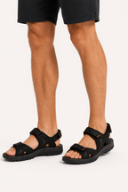 Sandalias deportivas hombre tres tiras ajustables punta abierta – Roderich