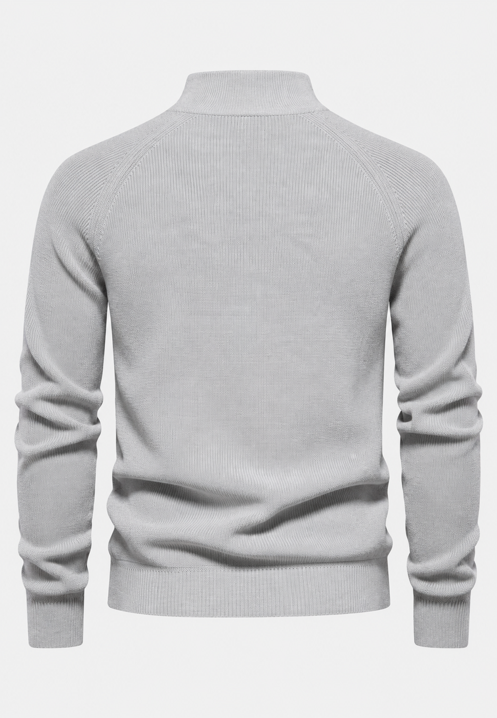 Jersey hombre media cremallera cuello alto manga raglán - Aurel