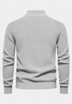 Jersey hombre media cremallera cuello alto manga raglán - Aurel