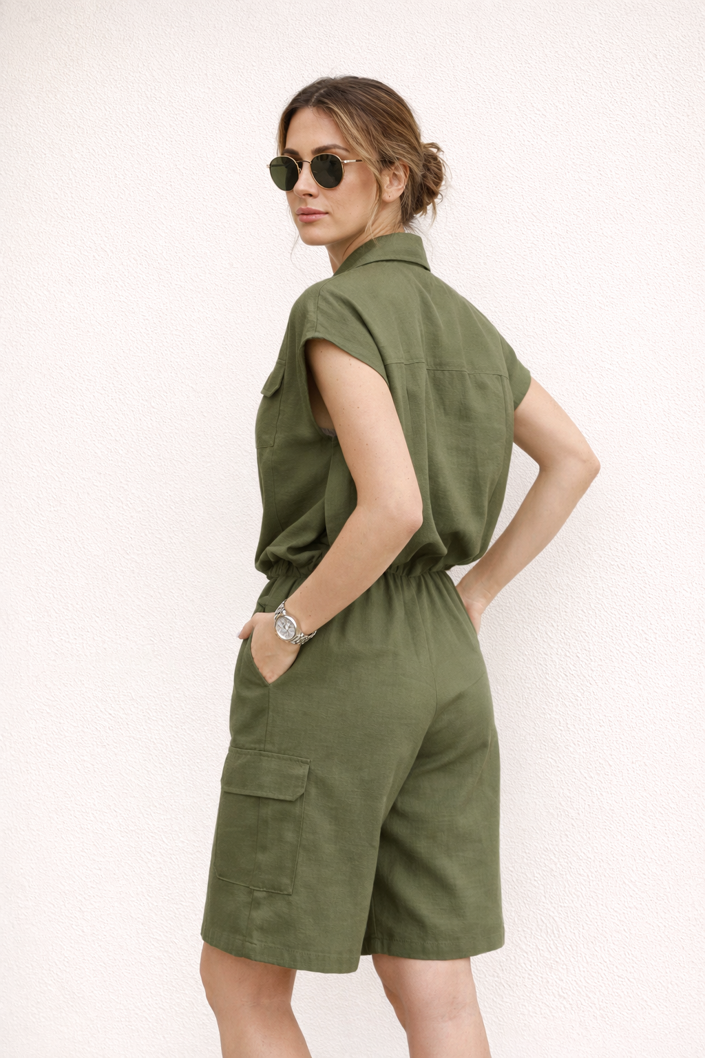 Conjunto corto de verano con top sin mangas y short - Elira