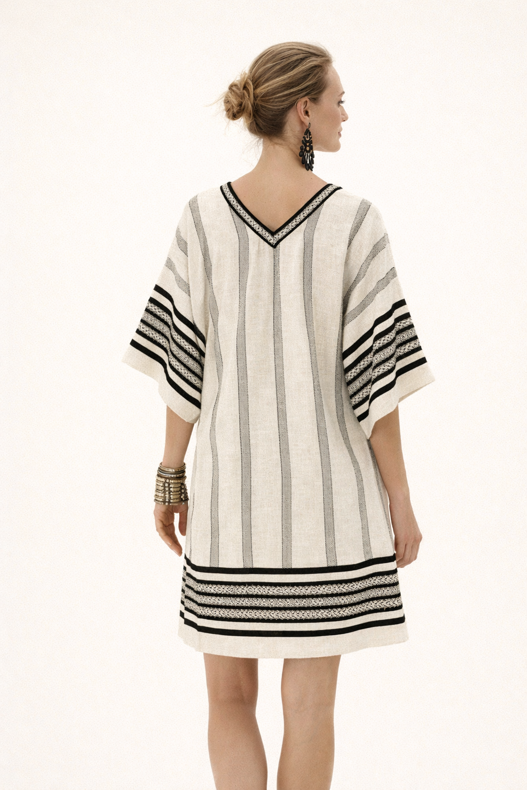 Vestido midi estampado suelto estilo playa para mujer - Karina