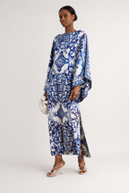 Vestido maxi estampado suelto tipo túnica para mujer - Camila