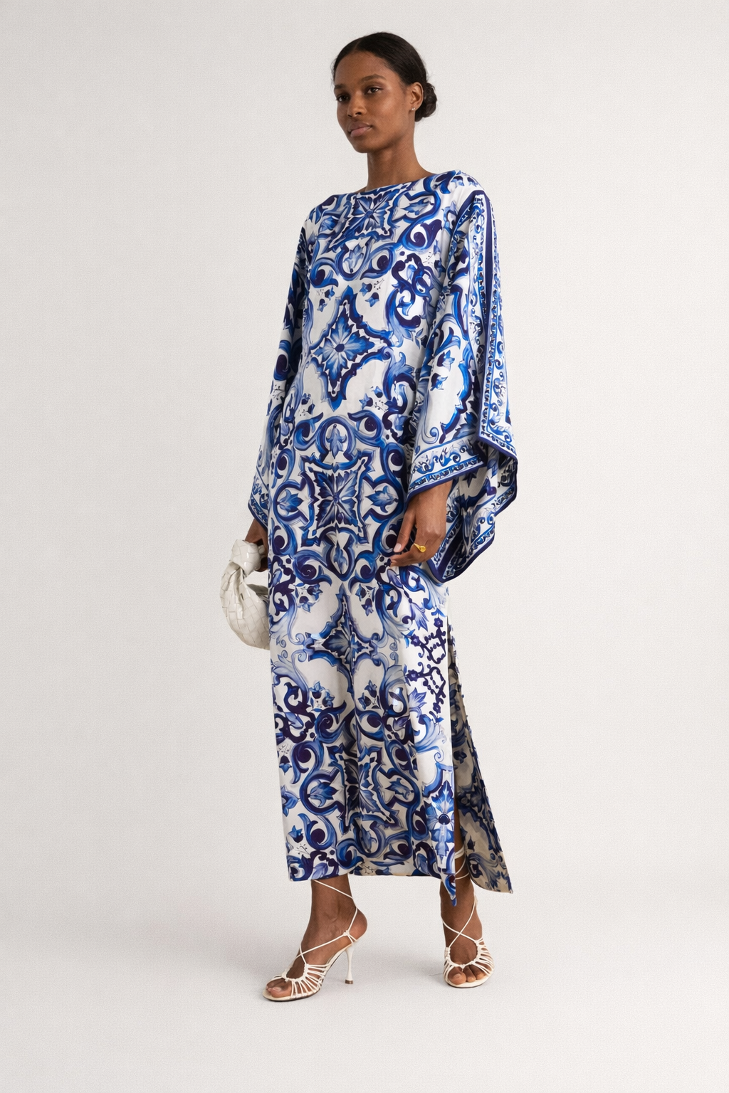 Vestido maxi estampado suelto tipo túnica para mujer - Camila