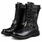 Botas de cuero para hombre de caña media y suela robusta - Rovian