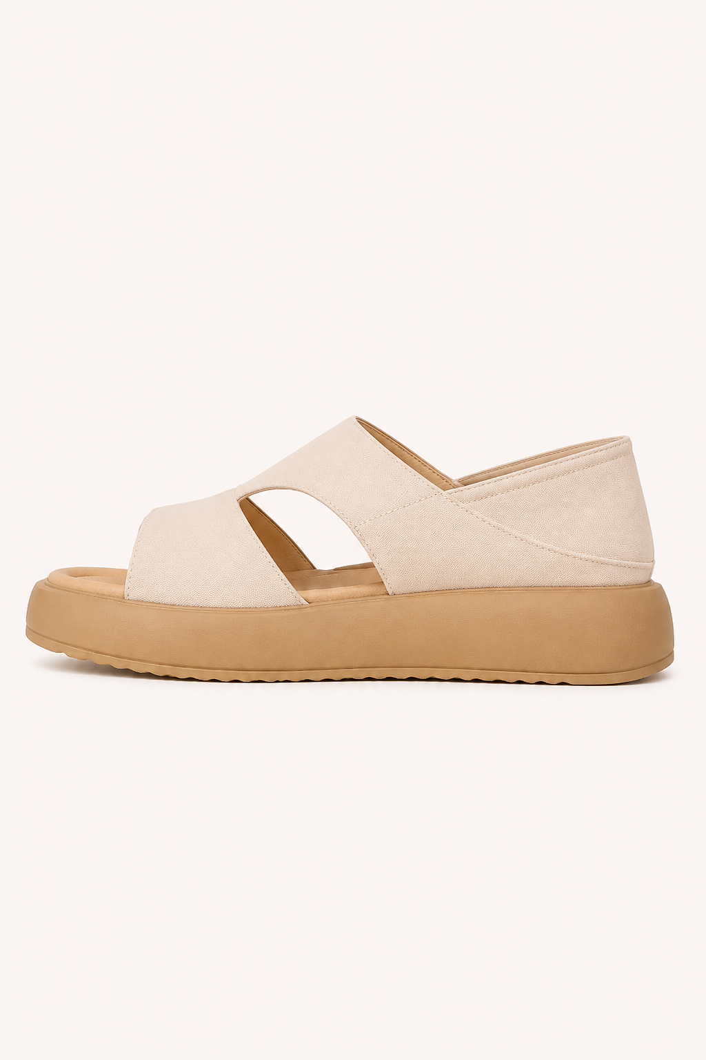 Sandalias plataforma baja mujer tiras anchas cruzadas – Verena