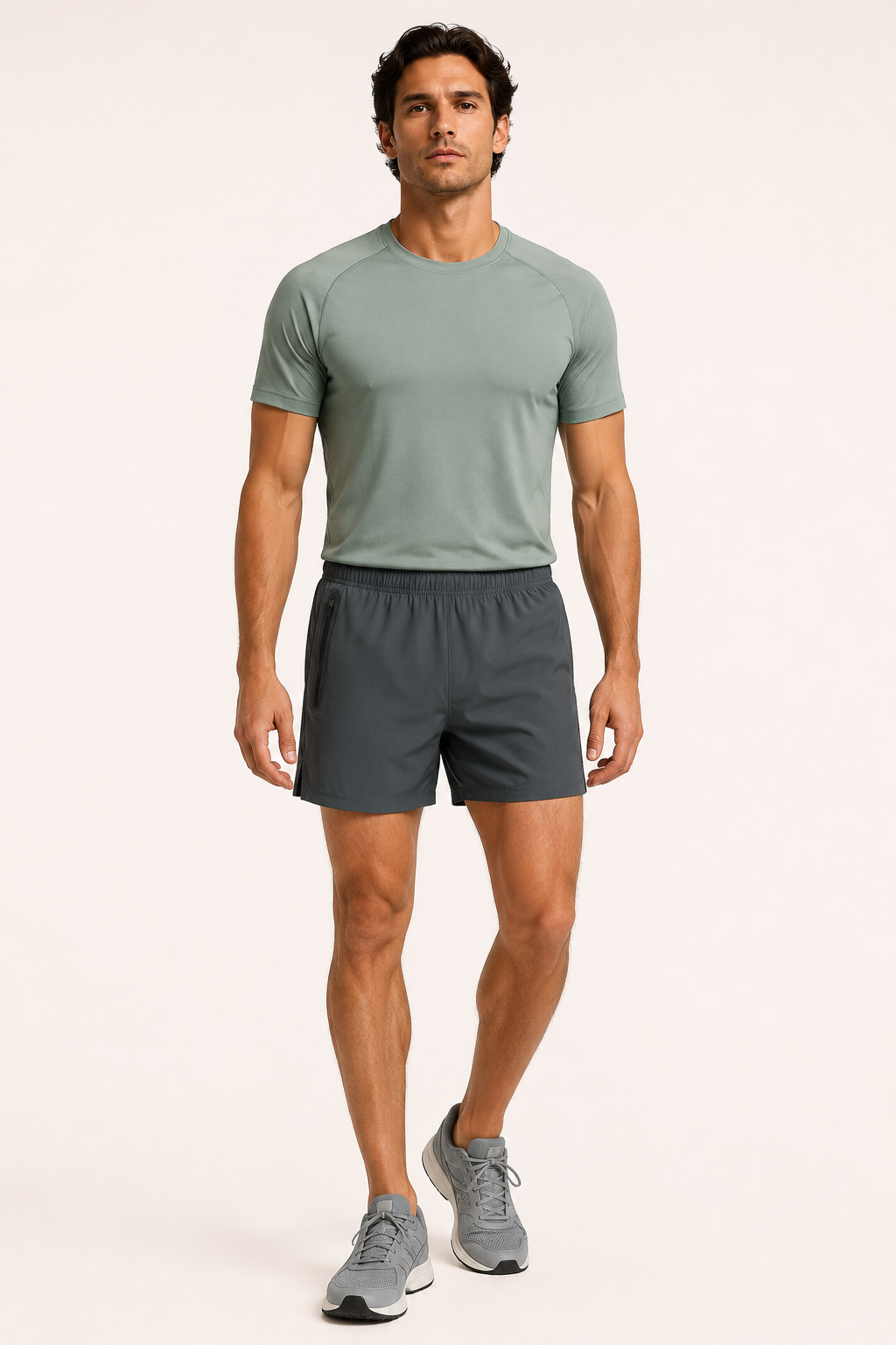 Short deportivo hombre cintura elástica bolsillo con cierre – Gaspar