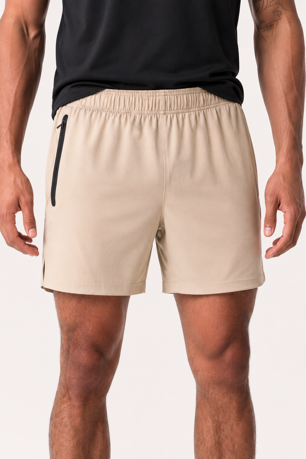 Short deportivo hombre cintura elástica bolsillo con cierre – Gaspar