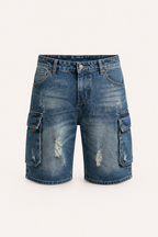 Pantalón corto vaquero hombre cargo bolsillos rotos – Dietmar