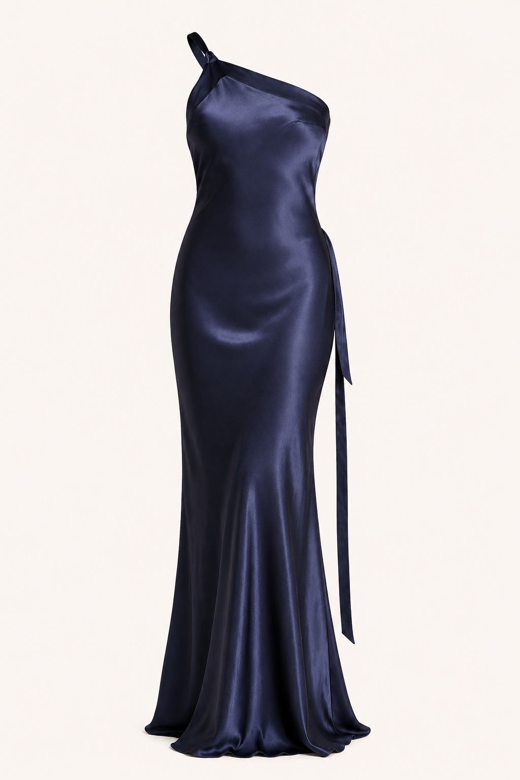Vestido largo mujer un hombro asimétrico elegante – Annelie