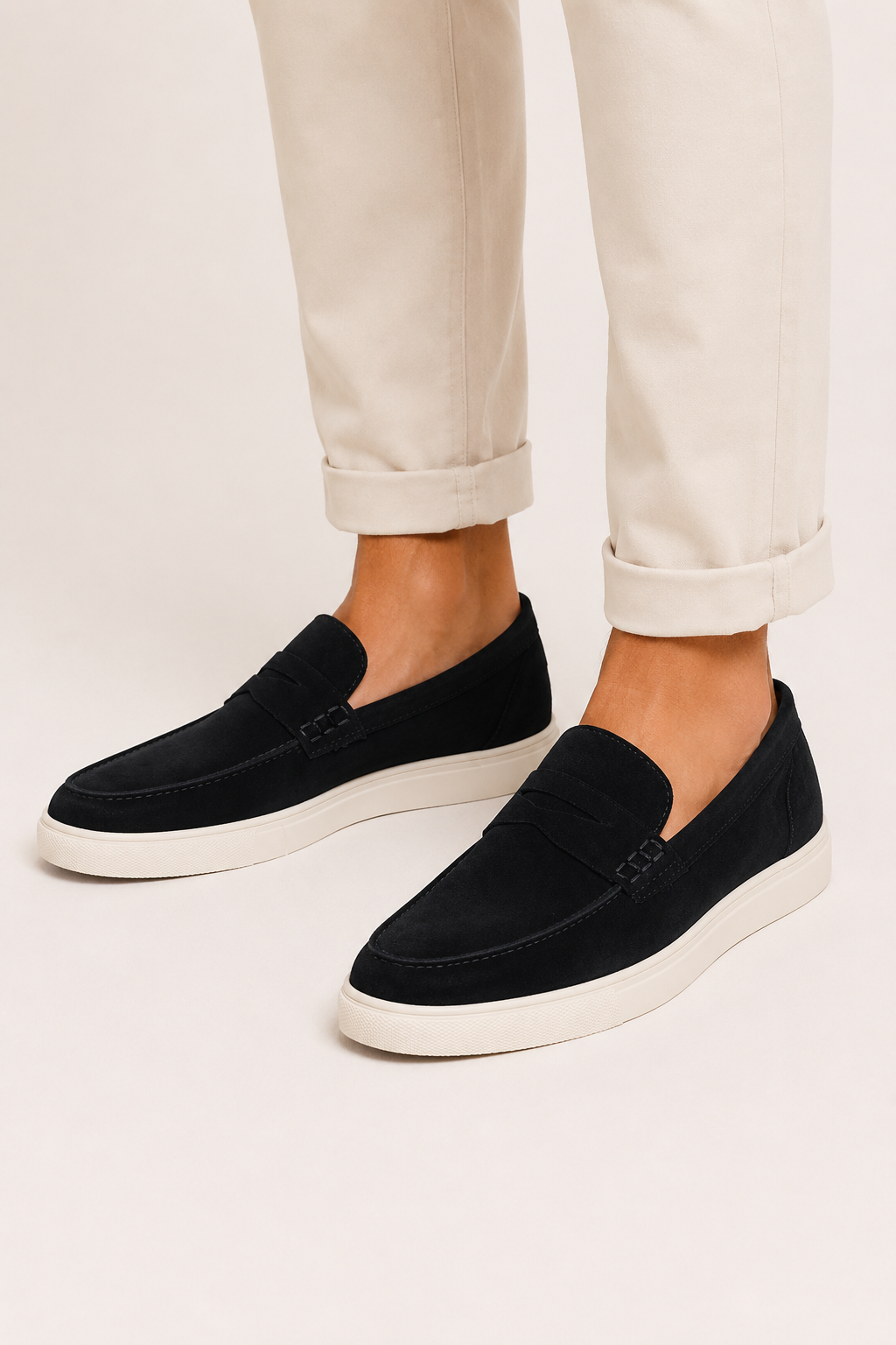 Mocasines hombre casual suela sneaker antifaz clásico – Konrad