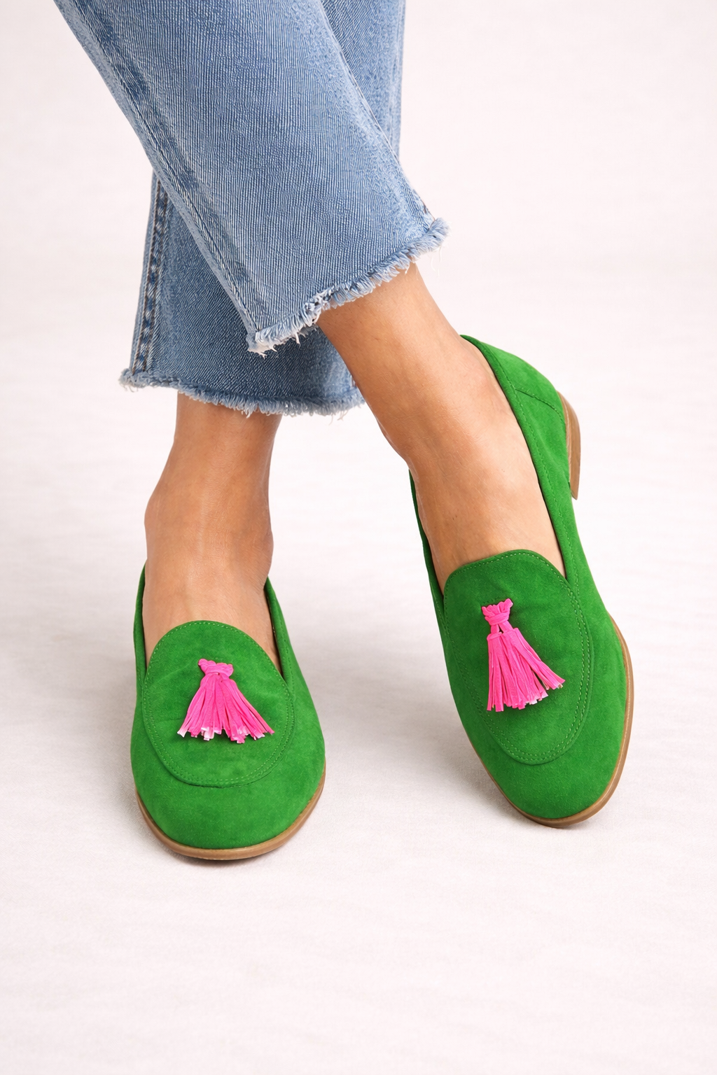 Mocasines mujer punta fina borlas elegantes - Eugénie