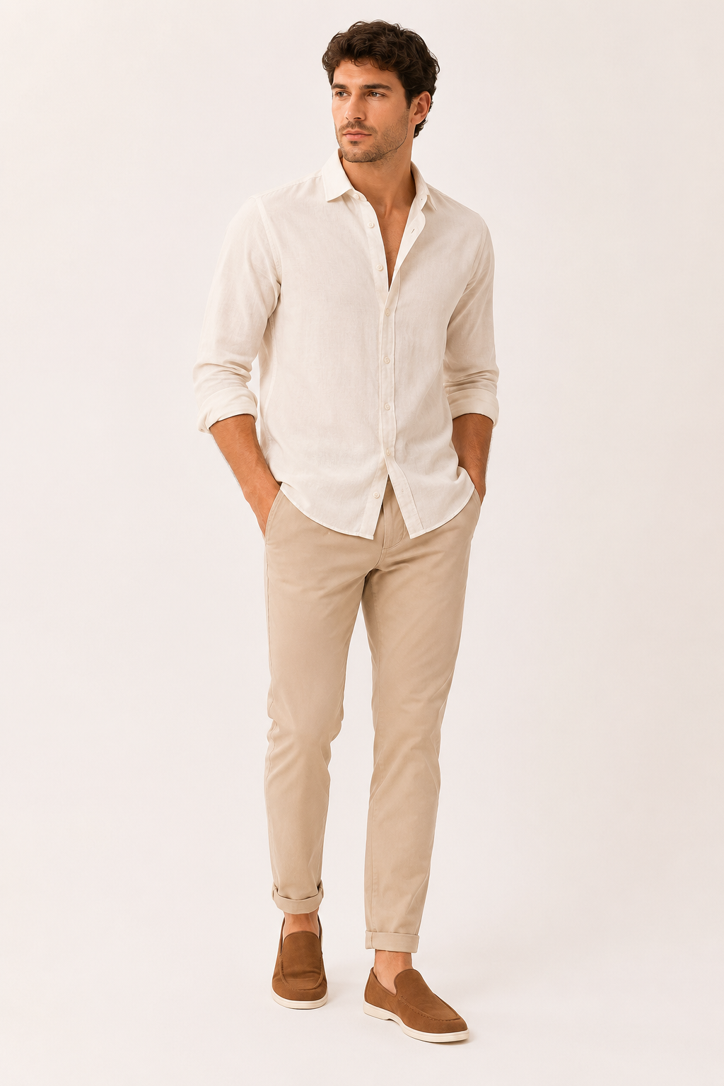 Mocasines hombre slip on punta redondeada casual – John