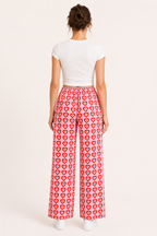 Pantalón palazzo mujer estampado corazones cintura elástica – Nadine