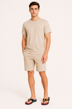 Sandalias de dedo hombre tira textil suela baja – Armin