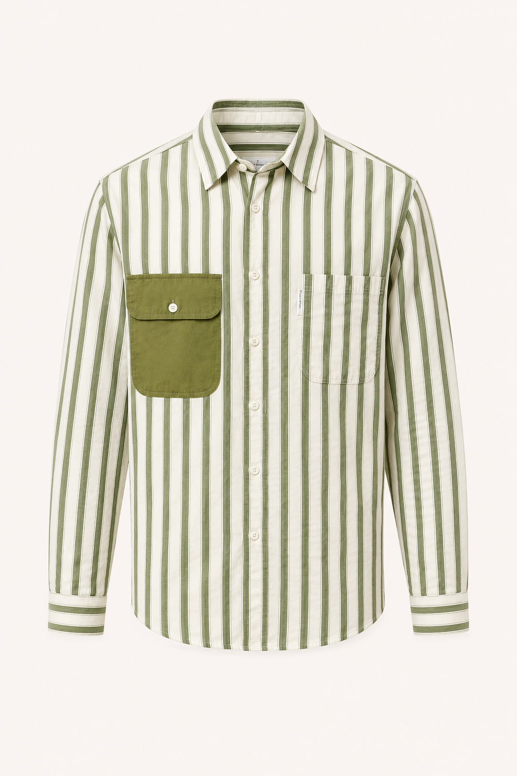 Camisa hombre rayas estilo old money bolsillo contraste verano – Bastian